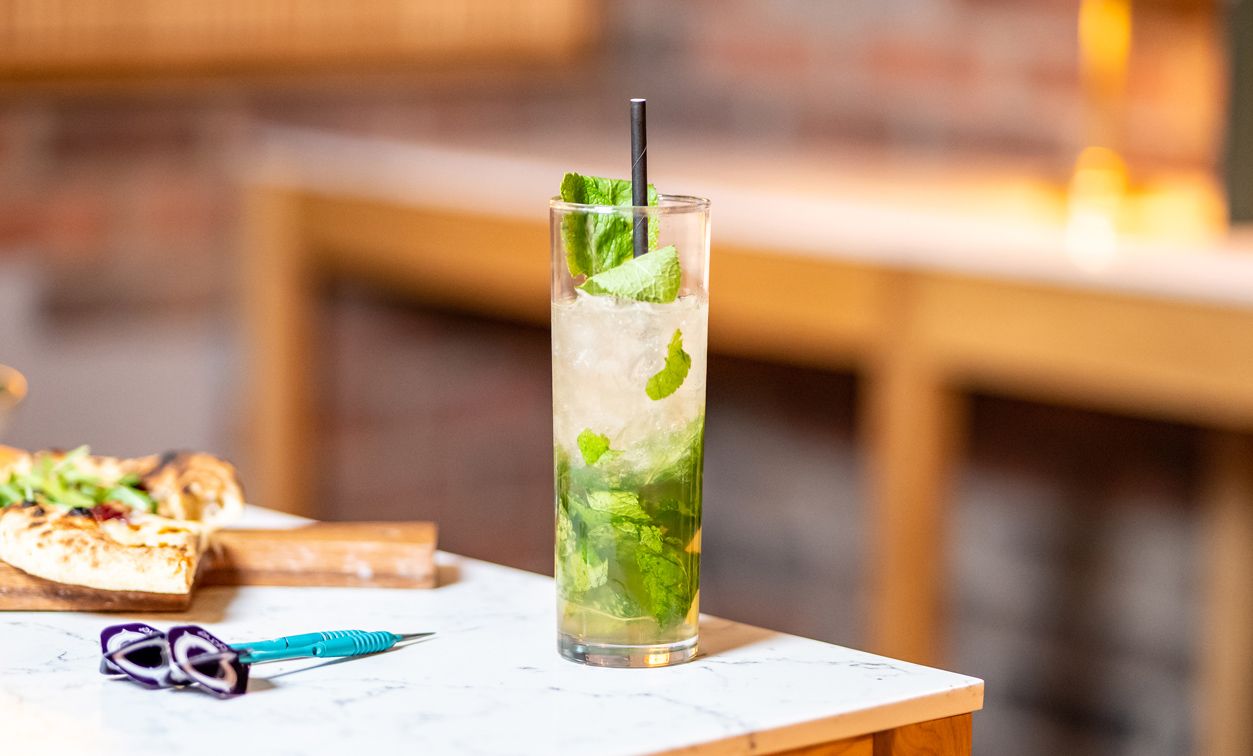 Cocktail on table